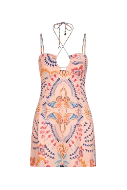 Wandering Folk Olive Mini Dress - Rosa 8 Wandering Folk Olive Mini Dress - Rosa -Dress Shop gs1c abc