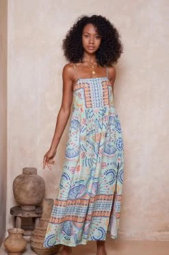 Wandering Folk Hyacinth Maxi Dress - Pistachio -Dress Shop lj 6vwfg