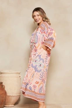 Wandering Folk Alegra Kaftan - Rosa -Dress Shop qo 7gdvq